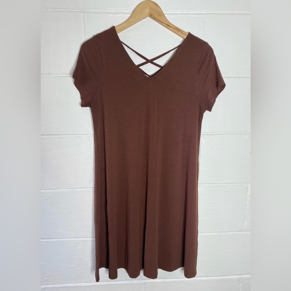 ASOS T-Shirt Dress with Cross Back